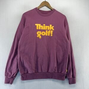 Golf Wang Sweatshirt Men's Medium Purple Yellow Crewneck Think Tyler The Creator